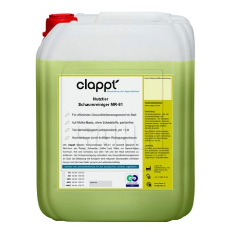 Mousse nettoyante MR-81 pour animaux d'élevage